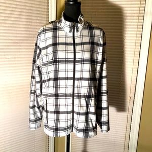 Eddie Bauer Plaid Fleece Jacket
